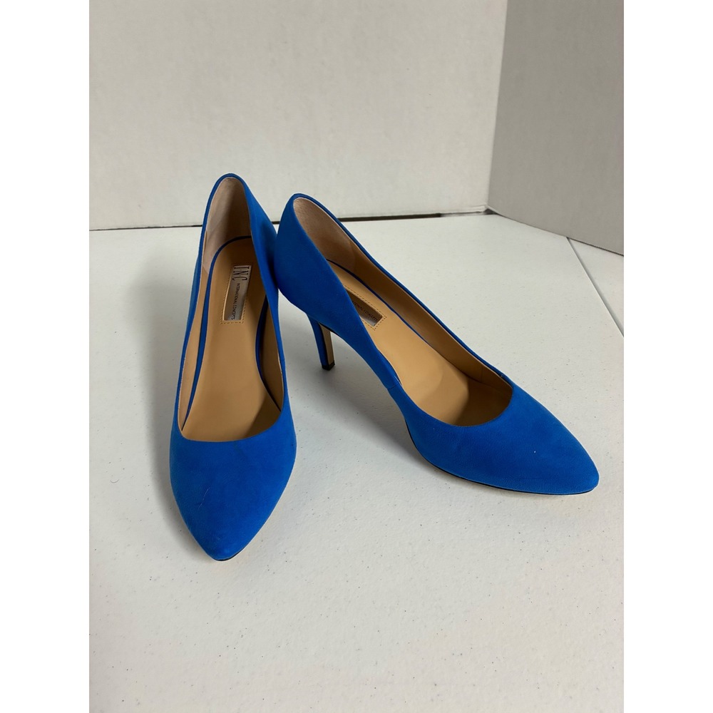 INC International Concepts Womens Royal Blue Pointed Toe Stiletto Pumps Size 10M
